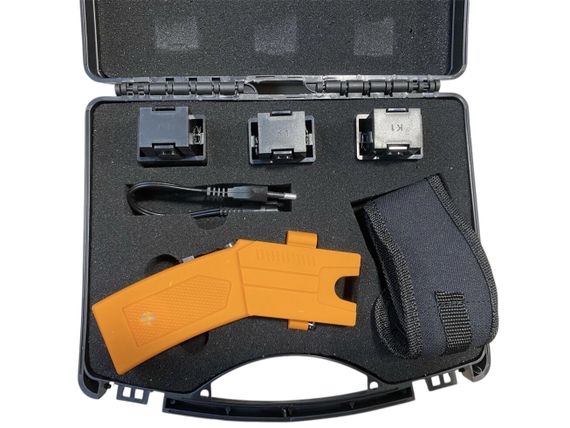 Самый Мощнейший Парализатор (шокер) Стреляющий электрошокер Ultra X Orange «Taser» + 12 Картриджей | Зображення 4