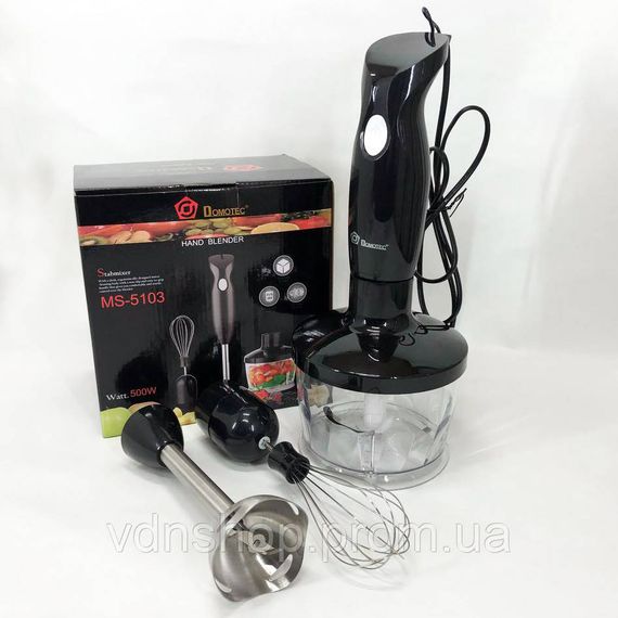 Блендер кухонний занурювальний з чашею DOMOTEC, Блендер для дитячого харчування пюре TP-68 | Зображення 7