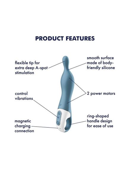Вібратор для точки А Satisfyer A-Mazing 1 Blue | Зображення 2