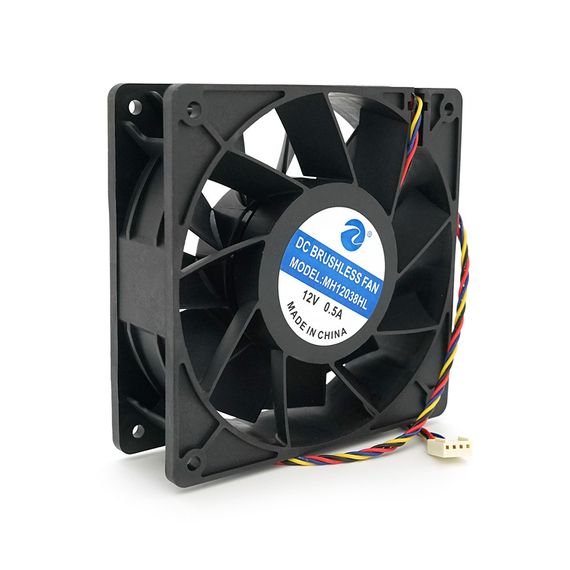 Кулер для охлаждения серверных БП 12038 DC sleeve fan 4pin - 120x120x38мм
