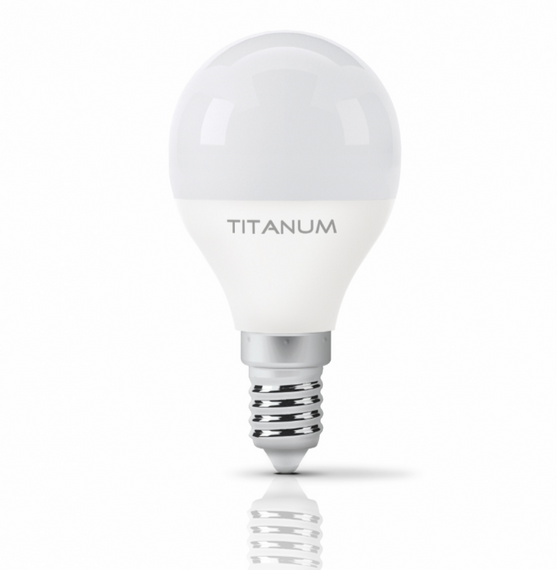 Лампа G45 6W E14 4100К 220V LED Titanum | Зображення 1