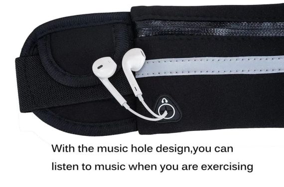 Поясная сумка для телефона водоотталкивающая спортивная Belt-Case черная | Зображення 5