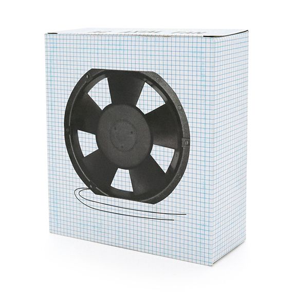 Кулер для охолодження серверних БП ТA15052HBL2 DC sleeve fan 2pin під паяння - 150*150*50мм, 220V/0,22A, 2600об/хв, 38W | Зображення 2