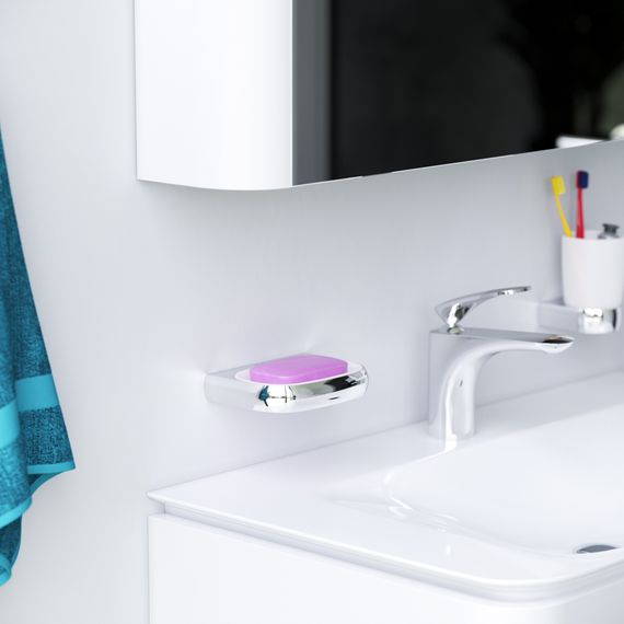 Стеклянная мыльница AM.PM Sensation с настенным держателем (A3034200) | Зображення 6