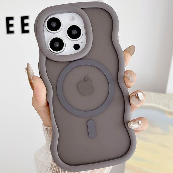 Чехол TPU+PC Undine with MagSafe для Apple iPhone 15 Pro (6.1") Grey | Зображення 2