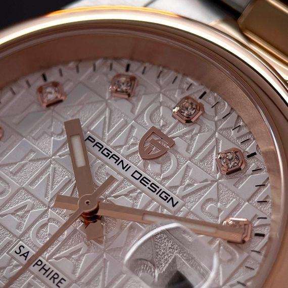 Чоловічий годинник Pagani Design PD-1794M Silver-Rose Gold-White | Зображення 2