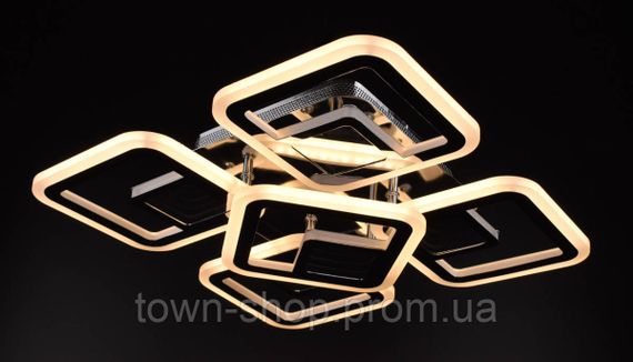 Люстра потолочная LED с пультом A2720/4+1S-3D-ch Хром 10х40х40 см. | Зображення 2