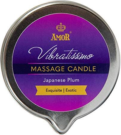 Масажна свічка - Vibratissimo Japanese Plum, 100 мл | Зображення 1