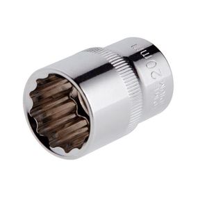 Головка дванадцятигранна 1/2", 20 мм INTERTOOL ET-02201