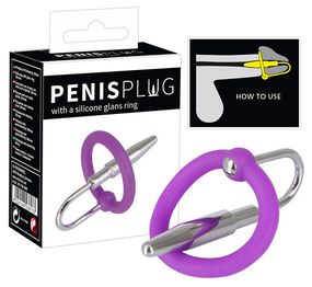 Пробка для пениса с силиконовым кольцом sexstyle