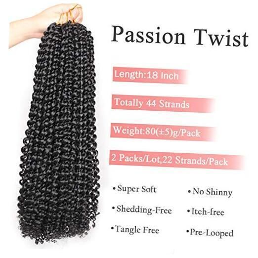 Passion Twist Канекалон Косички Коста, Паски для афрокосичок 45 см | Зображення 3