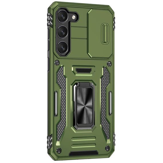 Ударопрочный чехол Camshield Army Ring для Samsung Galaxy S21 Оливковый / Army Green | Зображення 4