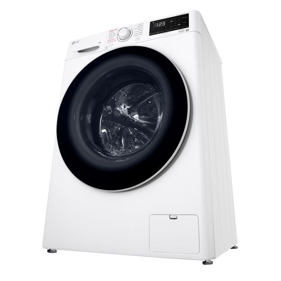 Пральна машина LG фронтальна, 7кг, 1200, A+++, 48см, дисплей, пара, інвертор, білий (F2V3HS0WW) | Зображення 5