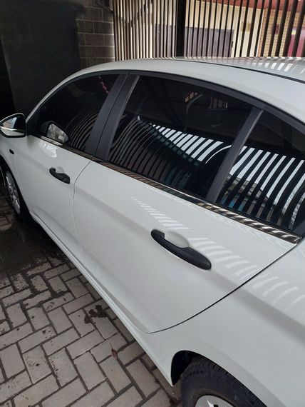 Нижні молдинги стекол темний хром (нерж) Sedan/HB (4 штуки) для Fiat Tipo 2016-2024 рр | Зображення 1