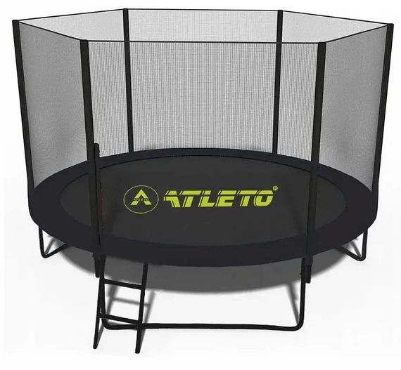 Батут дитячий Atleto 252 см із захисною сіткою і драбиною для дому та дачі 42400582