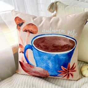 Подушка диванна з оксамиту Autumn vibe 45x45 см (45BP_23O008)
