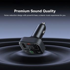 FM модулятор Baseus S-09 Lite Bluetooth 2USB + Type-C