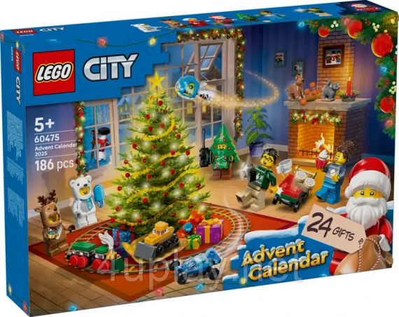 Новогодний адвент календарь 2025 ЛЕГО Город Оригинал LEGO City Advent Calendar 2025 | Зображення 4