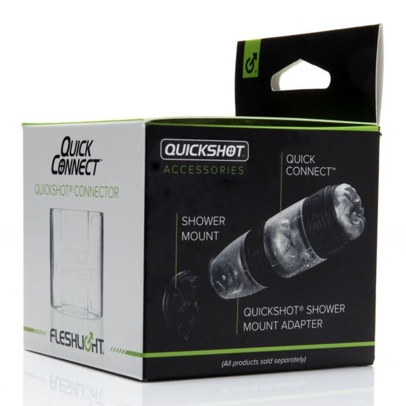 Адаптер Fleshlight Quickshot Quick Connect для соединения двух Квикшотов в одну игрушку Sex Aura | Зображення 1