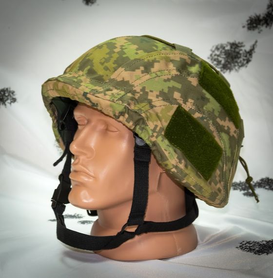 Кавер Kirasa на шлем с козырьком Ballistic Helmet KC-HM001 пиксель (KI604) | Зображення 2