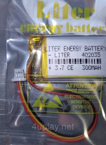 Акумулятор для відеореєстратора Xiaomi YI Smart Dash Camera. Батарея 402035, 3-pin, 3.7V, 300mAh | Зображення 2