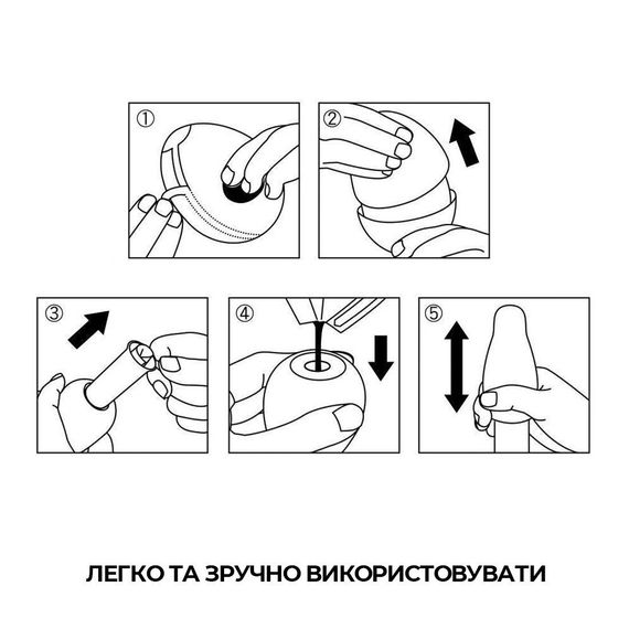Мастурбатор-яйце Tenga Egg Tornado зі спірально-геометричним рельєфом | Зображення 4