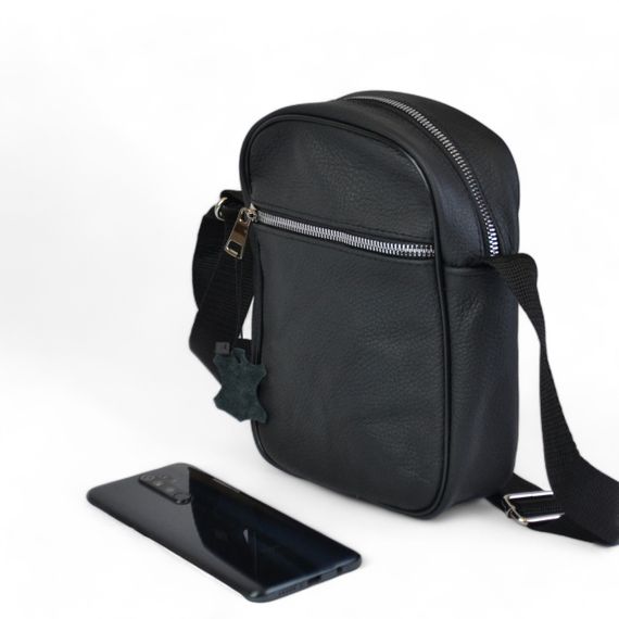 Сумка ділова для документів, Поштова сумка для документів чоловіча чорна вертикальна щоденна HC-48 | Зображення 8