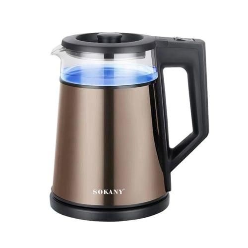 Електричний чайник зі скляною колбою та підсвіткою XPRO SK-SH-1076 (45402-SK-SH-1076,_407) | Зображення 2