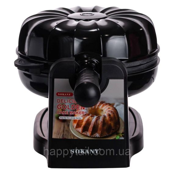 Кексниця електрична 1800 Вт з антипригарним покриттям 37×17×18 (см) Чорна SK-BBQ-837 | Зображення 9