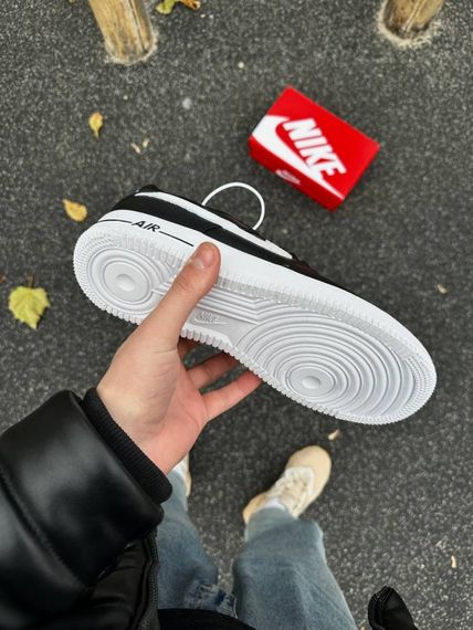 Зимові кросівки Nike Air Force, топ якість (чорно-білі) | Зображення 3