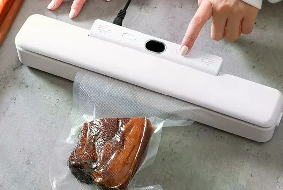 Вакууматор Vacuum Fresh TV-SH-09 • Вакуумный упаковщик для продуктов с запайкой пакетов для кухни, хранения и заморозки | Зображення 1