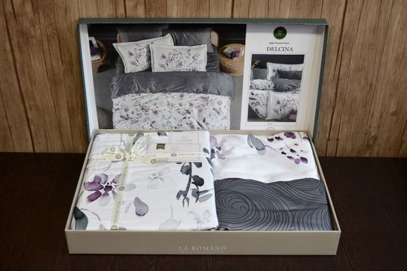 Постільна білизна La Romano Premium Satin 200×220 Delcina Grey | Зображення 3