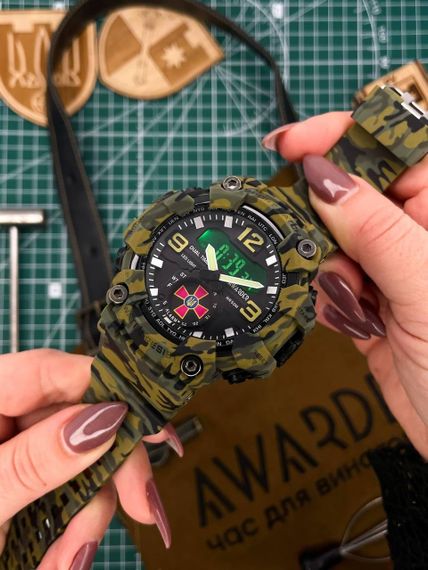 Тактичний Чоловічий годинник Awarder 003 ЗСУ Camo Green 1202-0126 | Зображення 4