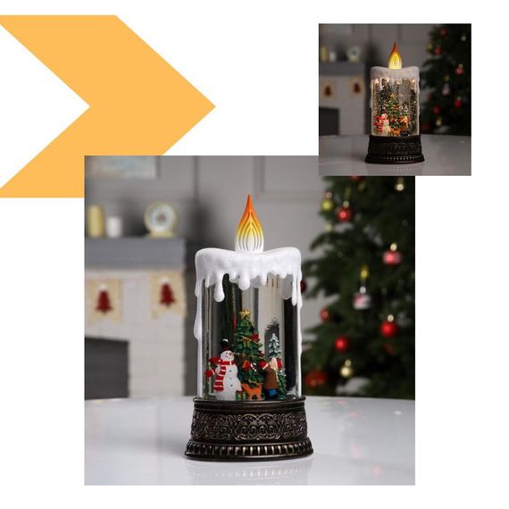 Новорічний нічник Свічка зі сніговиком XPRO WDL-23016B 24,5 см (47700-10087_818) | Зображення 1