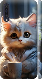 Чохол на Samsung Galaxy A30s A307F Білий кіт "5646m-1804-2448"