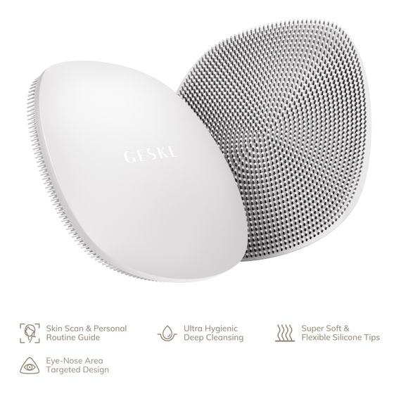 Щітка для обличчя GESKE Facial Brush 4в1 white | Зображення 1