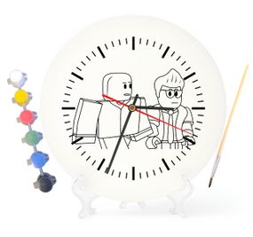 Детский набор для творчества часы раскраска Виртуальная игра 30 см (Г0176)