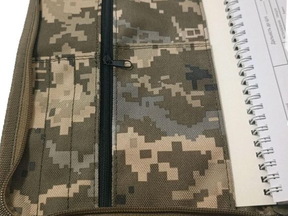 Чохол обкладинка для тактичного блокнота стрілка снайпера А5 водонепроникна 3 кишені Піксель | Зображення 9
