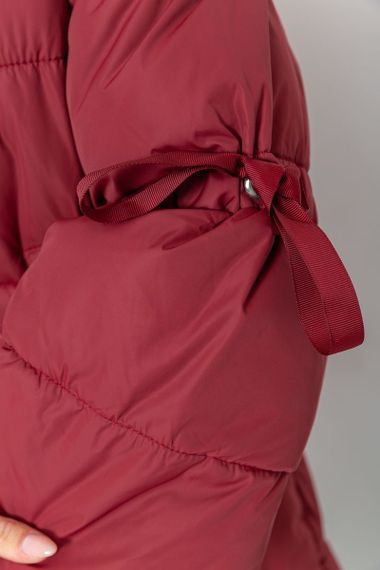 Куртка жіноча демісезонна, колір бордовий, 235R726 | Зображення 5