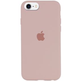 Чохол Silicone Case Full Protective (AA) для Apple iPhone SE (2020) Рожевий/Pink Sand