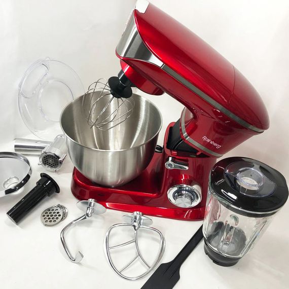 Багатофункціональний кухонний комбайн Rainberg RB-8080 Тістоміс, М'ясорубка, Блендер, QR-637 Потужний блендер | Зображення 7