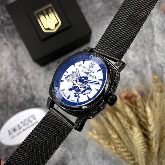 Чоловічий годинник Awarder 021-3D Де би не був Black-White Mesh | Зображення 2