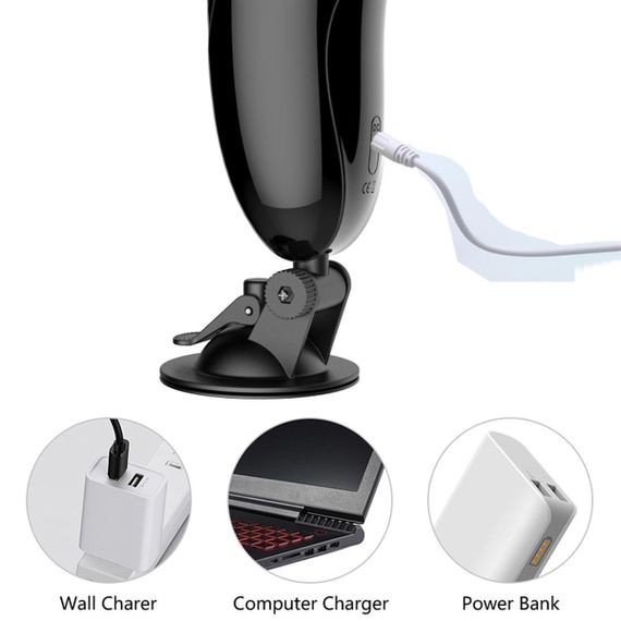 Мастурбатор вагіна Vibrating Masturbation Cup USB 7 + Interactive Function / Talk Mode Sex Aura | Зображення 5