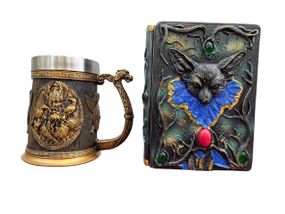 Подарунковий набір Кухоль 3D Скандинавські Боги та Блокнот 3D «Лісовий Грімуар Лиси»