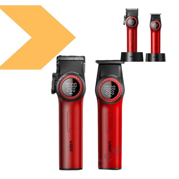 Машинка для стрижки волосся з потужним мотором 5 Вт VGR V-001PRO V-977 RED (46082V-001PRO & V-977 RED_3062) | Зображення 6