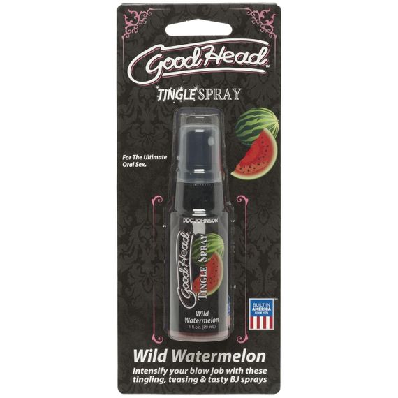 Спрей для мінету Doc Johnson GoodHead Tingle Spray - Watermelon (29 мл) зі стимулювальним ефектом Sex Aura | Зображення 1