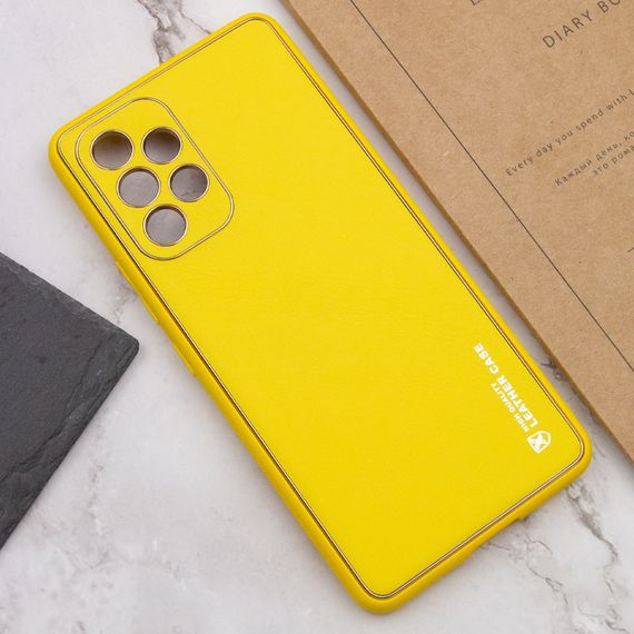 Шкіряний чохол Xshield для Samsung Galaxy A53 5G Білий / White Жовтий / Yellow | Зображення 3