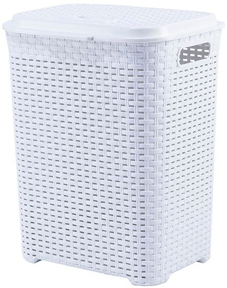 Кошик для білизни VIOLET HOUSE WHITE Ротанг