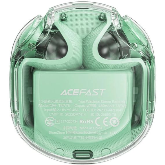 Навушники TWS Acefast T8 mint green | Зображення 2