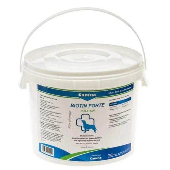 Вітаміни Canina Biotin forte для здоров'я вовни та шкіри у собак 600 табл